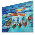 thumbnail image 1 of Design Art - Boats in Blue Sea, 1 of 5