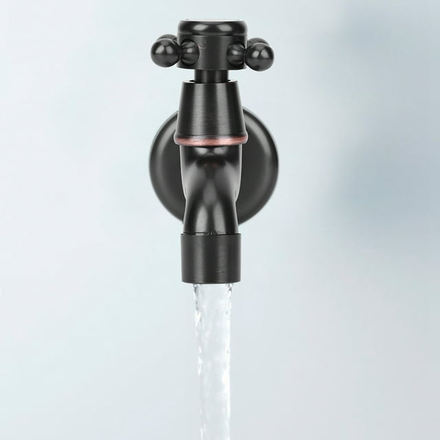 Grifo para piscina con fregona, grifo de agua retro único de latón de estilo retro, grifo frío único, estándares líderes en la industria