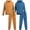 Khaki/Slate Blue, variant on Quad Seven Boys' Fleece Jogger Set - 4 Piece Solid Pullover Hoodie and Cargo Sweatpants (Size: 8-18)