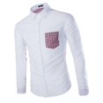 thumbnail image 1 of de Manga Larga Clásica de Ropa de Moda para Hombres Playeras de Hombre BLESIY Camisas de Hombre, 1 of 8