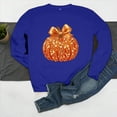 thumbnail image 6 of Kaliqueen Halloween/Thanksgiving Sweatshirts for Women Sequin Pumpkin Print Crewneck Pullover Tops Long Sleeve Fall Holiday Outfits, 6 of 6