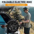 thumbnail image 2 of Electric Bike for Adults (Age 18+), 749W Folding E Bike , 48V 15Ah Battery 50/60 Mile Range, 20"x4.0 Fat Tire Ebike for Commute, Electric Bicycle with LCD Display 7-Speed UL2849, 2 of 7
