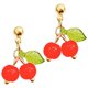 thumbnail image 3 of Cherry Dangle Earrings for Women Girls with Fashionable Design Multi Color Alloy, 3 of 4