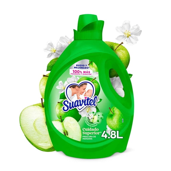 Suavizante de Telas Suavitel Cuidado Superior Manzana 4.8 L