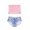 Pink, variant on Odeerbi Girls Swimsuit Toddler Bikini pleated solid color printed tube top split