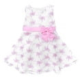 thumbnail image 2 of TiaoBug Kids Girls Floral Embroidered Bowknot Bridesmaid Party Formal Dress, 2 of 7