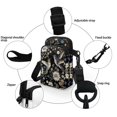 thumbnail image 5 of HELLHERO Double Deck Travel Crossbody Purse for Adult, Daily Use, Blue-Gold Hummingbirds and Florals, 5 of 7
