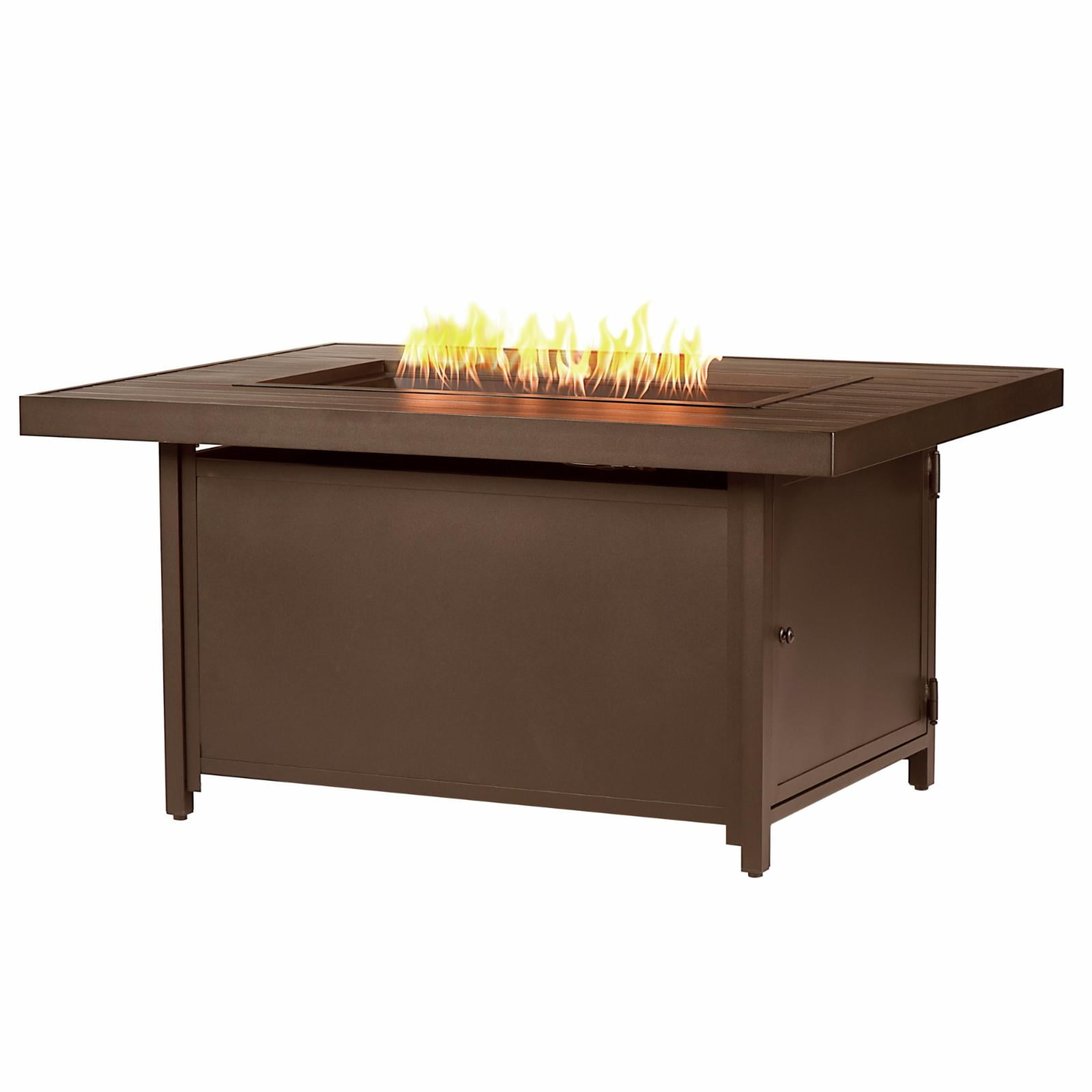 Oakland Living Geneva 48 in. Rectangular Propane Fire Pit Table