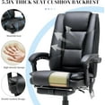 thumbnail image 6 of HOMREST 4-Point Massage Executive Office Chair with Footrest,Heated Reclining Chair with Lumbar Back Support,Ergonomic Desk Chair with Armrest, Computer Desk Chair for Home Office(Black), 6 of 19