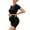 Black, variant on Womens Maternity Workout Sets Pregnancy Casual Cute Comfy Tracksuit Outfits Summer Slim Fitted Short Sleeve Tops 2 Piece Shorts Set Brown S