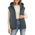 thumbnail image 2 of larppty Puffer Vest Women Sleeveless Zip Up Quilted Jackets with Pockets Fall Comfy Coats Winter Warm Lightweight Outerwear (Black, XL), 2 of 6