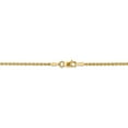 thumbnail image 3 of Leslie's Real 14kt Yellow Gold 1.8mm Solid Regular Rope Chain Chain Bracelet; for Adults and Teens; for Women and Men, 3 of 4