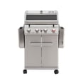 thumbnail image 4 of Monument Grills 4 Burner Stainless Propane Gas Grill with Viewing Window, Two Foldable Shelves ,Gas Tank Hook & Bottle , Easy Clean-up, M410MBZ, 4 of 15