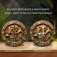thumbnail image 2 of Stone Cottage Wall Clock 2D Resin Art 10-Inch Silent Wooden Wall Clock, Battery Operated (AA Batteries Not Included), Artistic Home Decor, 2 of 7