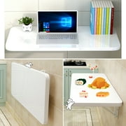 Uyoyous Wall Mounted Folding Table, Floating Wall Desk for Kitchen Laundry Room Office to Save Space