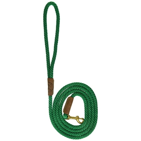 Mendota Products Training 3/8-Inch by 6-Feet Snap Leash, Small, Kelly Green, The Mendota Snap leash is the perfect solution for exercise walking and training in the park By Mendota Dog Products ()
