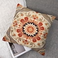 thumbnail image 7 of BANET Ethnic Pattern Red Boho Pillow Cover Southwest Farmhouse Pillow Cover Home Decor Throw Pillow Case Cushion Cover for Sofa Couch 12x12in, 7 of 7