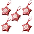 thumbnail image 2 of Big Sale ! ZBBMUYHGSA Home Textile Storage,Storage Case,5Pcs Christmas Cookie Boxes, Small Holiday Christmas Candy Treat Boxes, Gift Giving Containers with Ribbons, 2 of 2