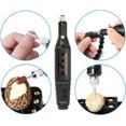 thumbnail image 4 of "Kit de grabado eléctrico profesional con 60 accesorios - Herramienta multifuncional para tallar, pulir y perforar en cerámica, plástico y uñas, velocidad ajustable 3000-18000 RPM, incluye plantillas, 4 of 4