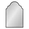 thumbnail image 6 of Kate and Laurel Leanna Modern Scalloped Arch Wall Mirror, 20 x 30, Black, Contemporary Minimal Sleek Decorative Scallop Mirror for Wall, 6 of 8