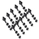 thumbnail image 4 of ZPSHYD 10 Uds. De Colgante de Cristal, Material acrílico cónico, Adorno de Cuentas Irregulares, lámpara DIY, decoración de árbol de Navidad, candelabro para Fiesta de Boda(Negro), 4 of 5