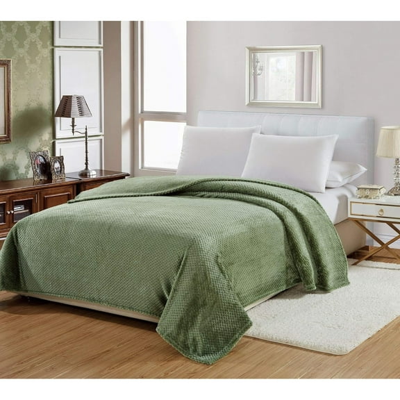 Home Essentials by Décor&More Popcorn Textured Microplush Blanket