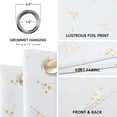 thumbnail image 4 of Deconovo Foil Print Grommet Blackout Curtains Thermal Insulated Drapes for Living Room, 52x63 inch, White, 2 Panels, 4 of 6