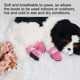 thumbnail image 4 of Zapatos para perros resistentes al agua Botas para perros cómodas y transpirables Protectores de patas antideslizantes Rosa 4 piezas, L, 4 of 7