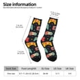 thumbnail image 2 of Daiia Retro Video Game Print Crew Socks – Soft Breathable Long Socks for Men & Women, Moisture-Wicking & Comfortable Daily Wear Socks, One-Size Fits Most (US 5-11), 2 of 6