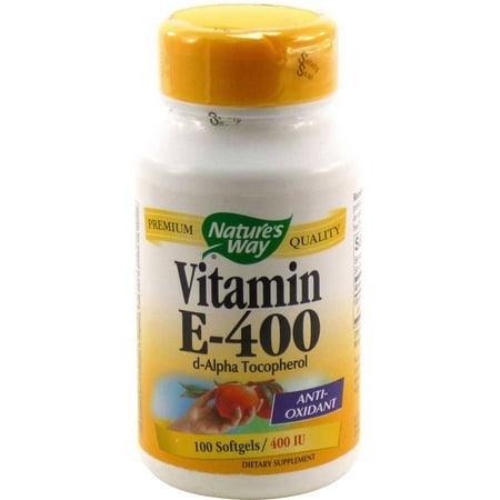 Natures Way vitamine E, la vitamine E 400 UI 100 gélules, 100 CT