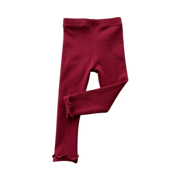 Yuanyu Toddler Girls Leggings Footless Tights Cotton Baby Solid Leggings Pants 0-5 Years