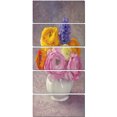 thumbnail image 2 of Multicolor Ranunculus Flowers in Vase - Floral Canvas Art Print, 2 of 3