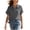 Gray, variant on Annhoo Button down Shirts for Women Summer Casual Short Sleeve Collared Blouses Plus Size Loose Tops with Pockets