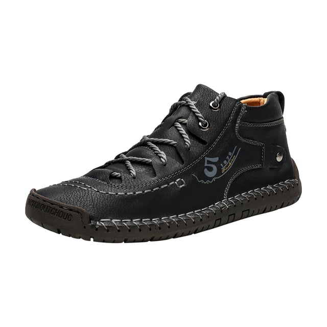 Chaussures pour Hommes Montantes d'Extérieur Chaussures Décontractées pour Hommes Chaussures en Cuir Ajustées