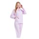 thumbnail image 3 of Conjunto de Pijama y Ropa de Descanso de Algodón para Mujer, Top de Manga Larga con Botones y Pantalones con Cintura Elástica y Cordón, Pijamas Suaves y Cómodos de Largo Completo para Mujer, Flores P, 3 of 7