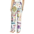 thumbnail image 3 of Kll Womens Spring Flowers Birds Print Pajama Pants Soft Pajama Bottoms For Women Cozy Lounge Pants, 3 of 9