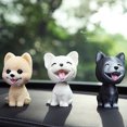 thumbnail image 3 of HEVIRGO Lovely Swinging Head Simulation Dog Puppy Car Interior Dashboard Ornament Gift, 3 of 8