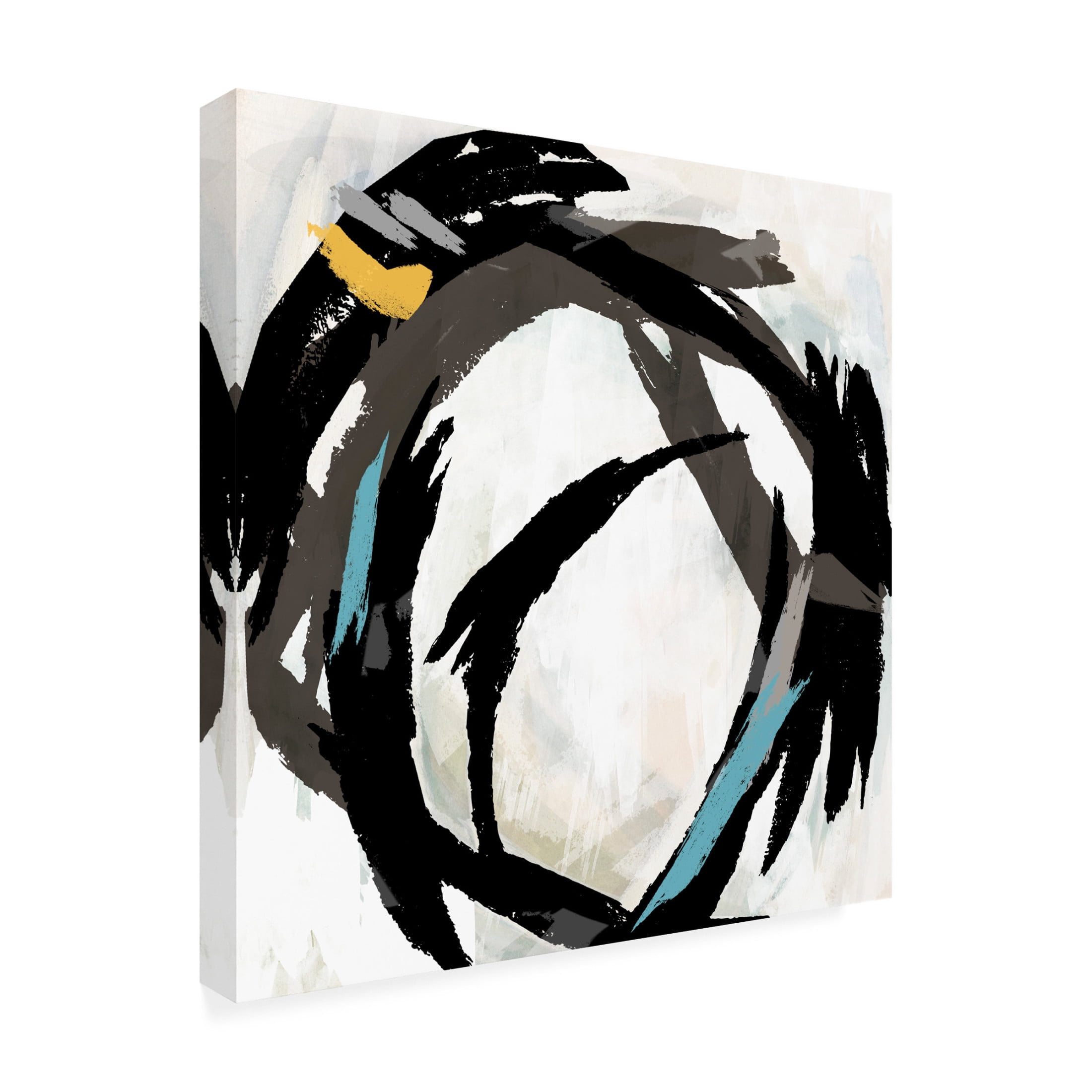 Canvas Wall Art - Studio W 'Radiant Round I' Wall Art for Living Room, Bedroom, or Office Décor by Trademark Fine Art - 14 x 14 Inches