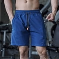 thumbnail image 2 of Sngxgn Men's Classic Cargo Shorts Lightweight Stretch Hiking Shorts Casual Wear Work Shorts with Pockets(Blue,M), 2 of 5