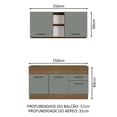 thumbnail image 3 of Cocina Integral Completa Modular Madesa Agata 150cm MG 01, 3 of 5