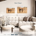thumbnail image 4 of Elephant Stock Australian Outback Donkeys Wall Art - Horizontal Canvas Wall Art - Living Room Wall Decor - Animal Canvas - Beige And Brown Decor - 36" x 24", 4 of 8