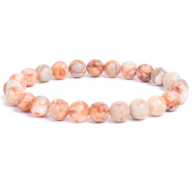 Pulsera de cuentas de piedra Natural, brazalete de cuarzo, cristal de energía curativa, Ojo de Tigre, Lazuli, Pulsera elástica pulida, joyería de moda, 8mm