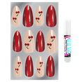 thumbnail image 3 of L.A. COLORS Deluxe Nail Tip, Cherry Charm, 26 Piece, 3 of 4