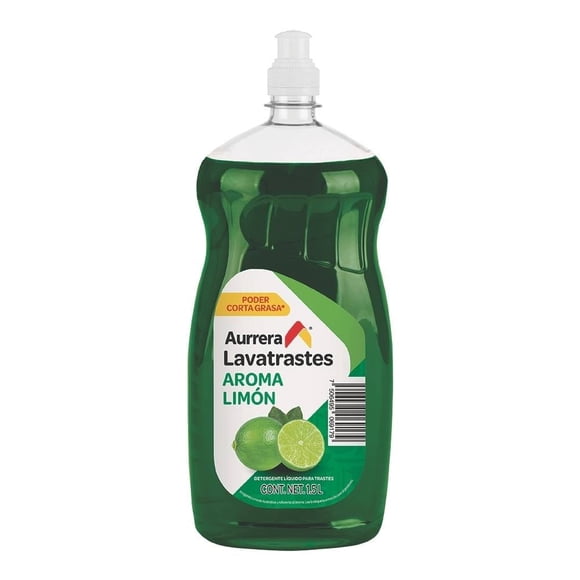Lavatrastes líquido Aurrera aroma limón 1.5 l