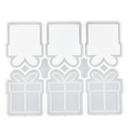 

TONKBEEY 6-Capacity Silicone Lollipop Mold Paste Mould Cute Gift Box Shape For Kid Baking
