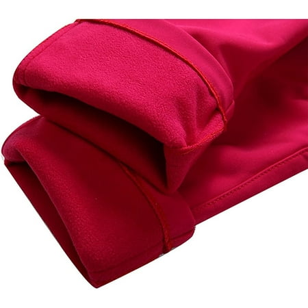 

Cathalem compatible with Honors Pants Windproof Girls Breathable With Fleece Rain Warm Trousers Boys Trousers Outdoor Boys Head Pants Red 5-6 Years