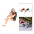 thumbnail image 4 of RM 1:64 s pintadas Camping BBQ escenas paisajismo entrena a la gente Chica verde Zulema Figuras de muñecas en miniatura, 4 of 8