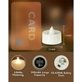 thumbnail image 2 of Homemory 24-Pack Flameless LED Tea Lights Candles Battery Operated, 200+Hour Fake Electric TeaLights for Votive, Halloween, Ofrenda, Diya, Wedding Centerpiece Table Decor, Funeral, Christmas, 2 of 4