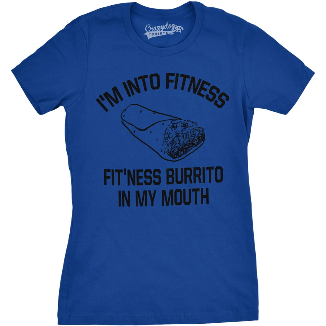 Womens Fitness Burrito Funny Gym T 