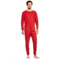 thumbnail image 2 of Leveret Mens Two Piece Cotton Pajamas Snowflake M, 2 of 2